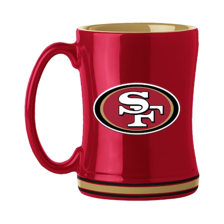 Logo Brands San Francisco 49ers 14oz Relief Mug 627-C14RM